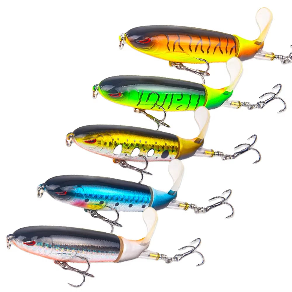 Topwater Pencil Fishing Lures, 5-Piece Set, 13g / 10cm - image 2