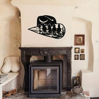 Metal Cowboy Hat Wall Decor - view 3