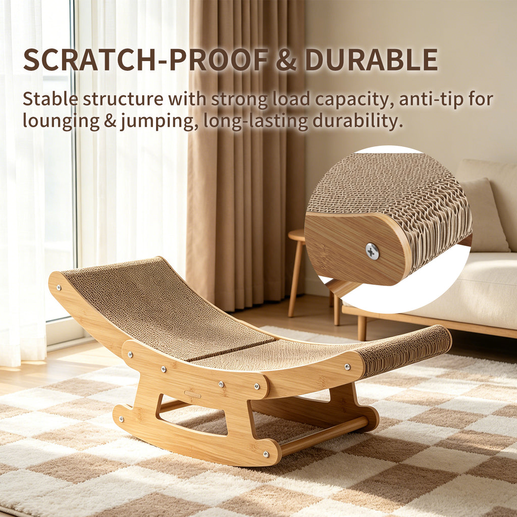 2-in-1 Cat Rocking Scratcher Lounge - view 5