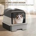 Cat Litter Box with Pull-Out Drawer and Sifting Grid - view 6