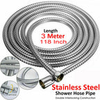 Shower hose coiled