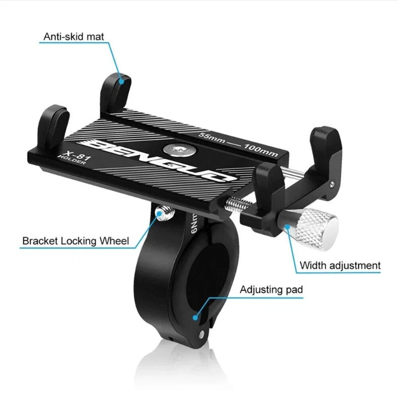 Aluminum Bike Phone Mount for Handlebars - view 2