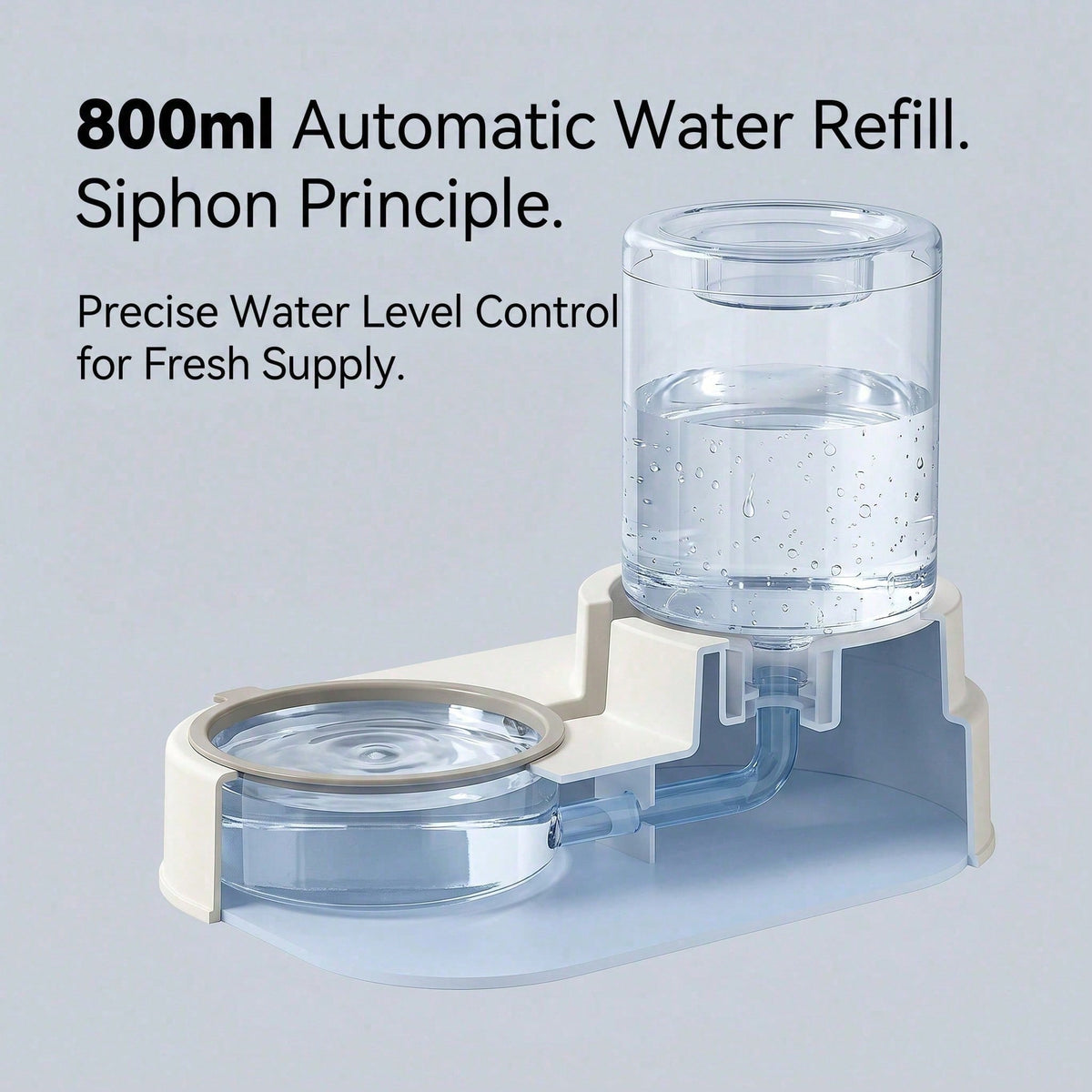 Cat-Shaped Gravity Pet Feeder and Water Dispenser - image 7