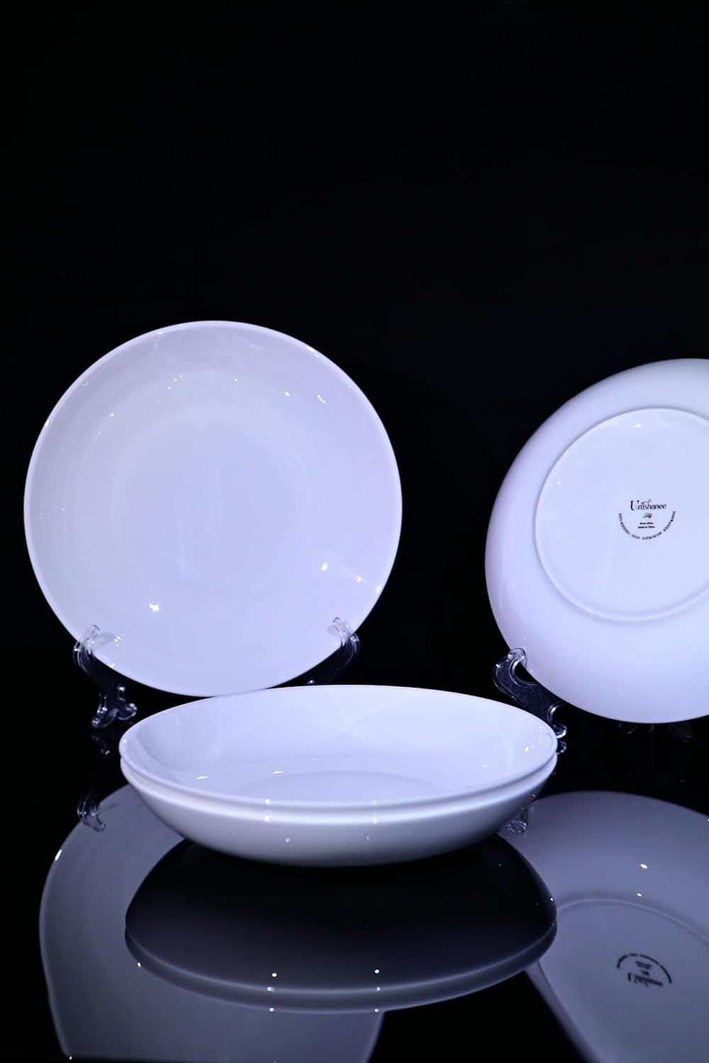 White Bone China Dinnerware Set, 4 Pieces - image 4