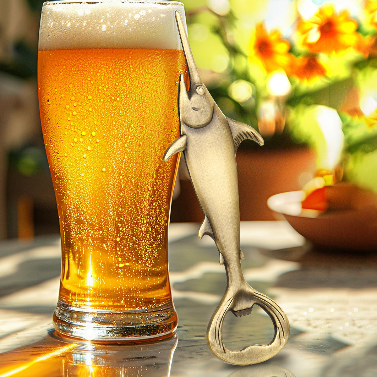 Swordfish handle bottle opener, view 6