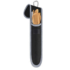Reusable Bamboo Travel Cutlery Set with Case - view 4