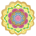 Round Mandala Beach Towel with Tassels, 59 in - view 10