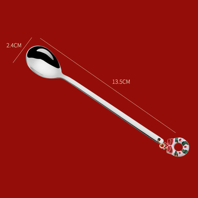 Christmas Dessert Spoons, Gold or Silver - view 14