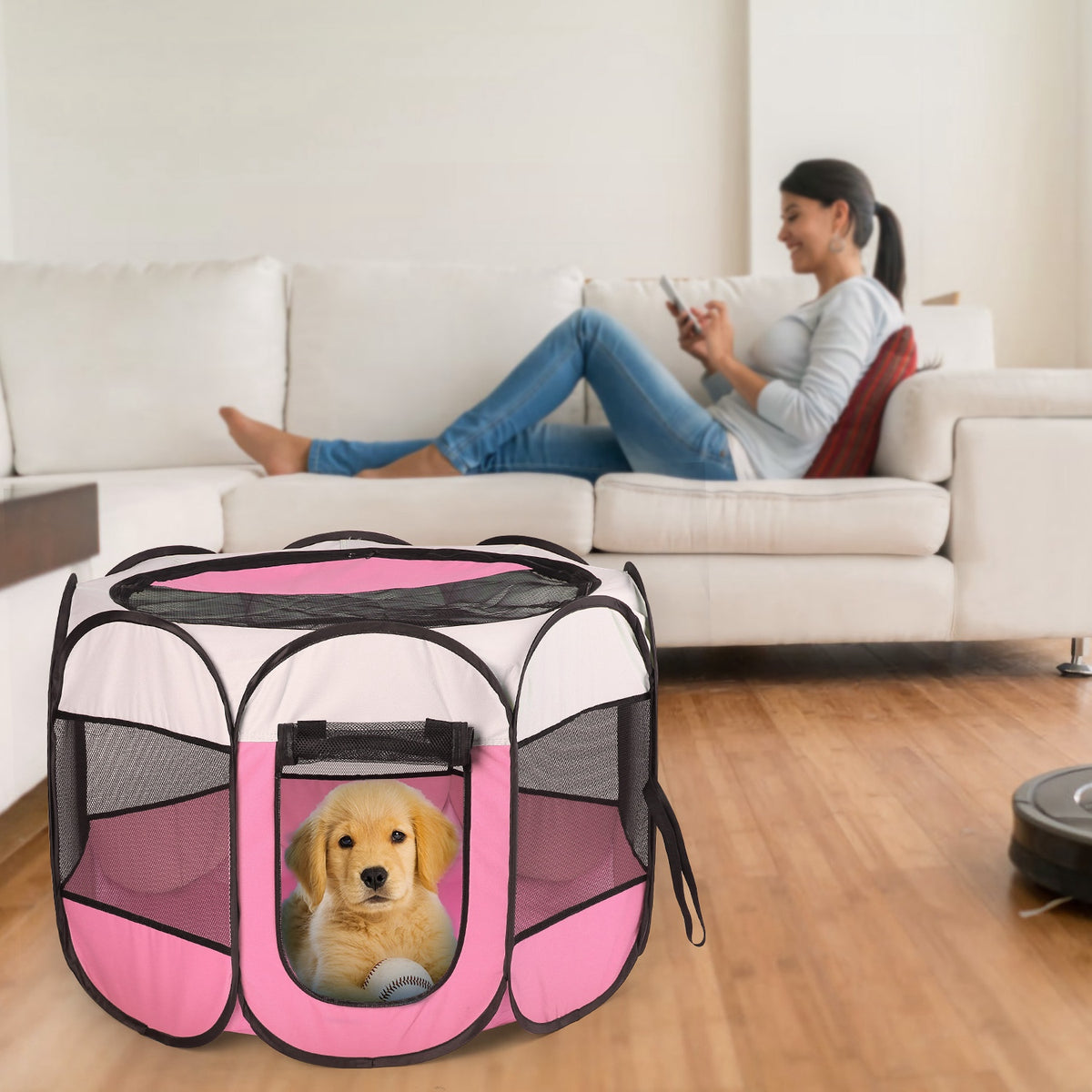 Foldable Pet Tent Playpen