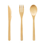 Reusable Bamboo Travel Cutlery Set with Case - view 3
