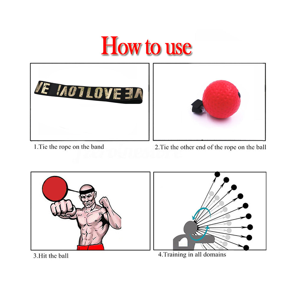 Boxing Reflex Ball with Headband - view 5