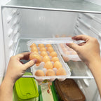 Stackable Clear Egg Holder for Refrigerator - image 9