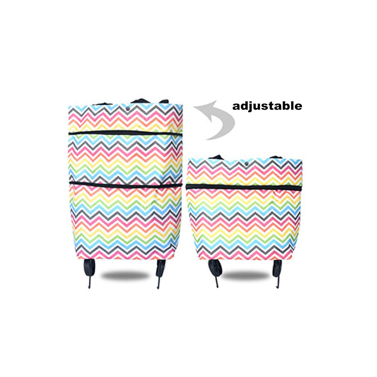 Foldable Shopping Trolley Bag with Wheels - view 15