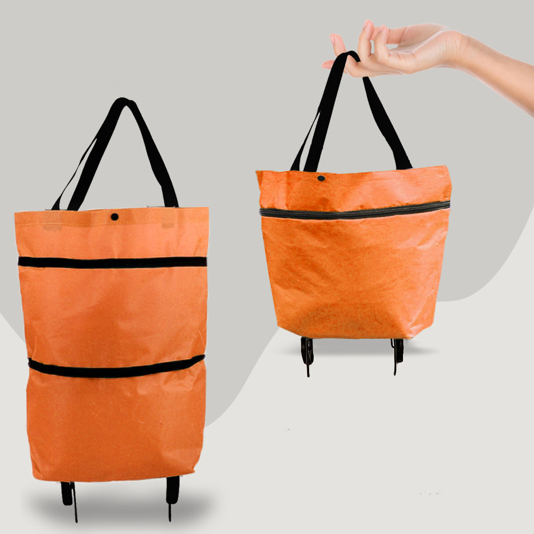 Foldable Shopping Trolley Bag with Wheels - view 6