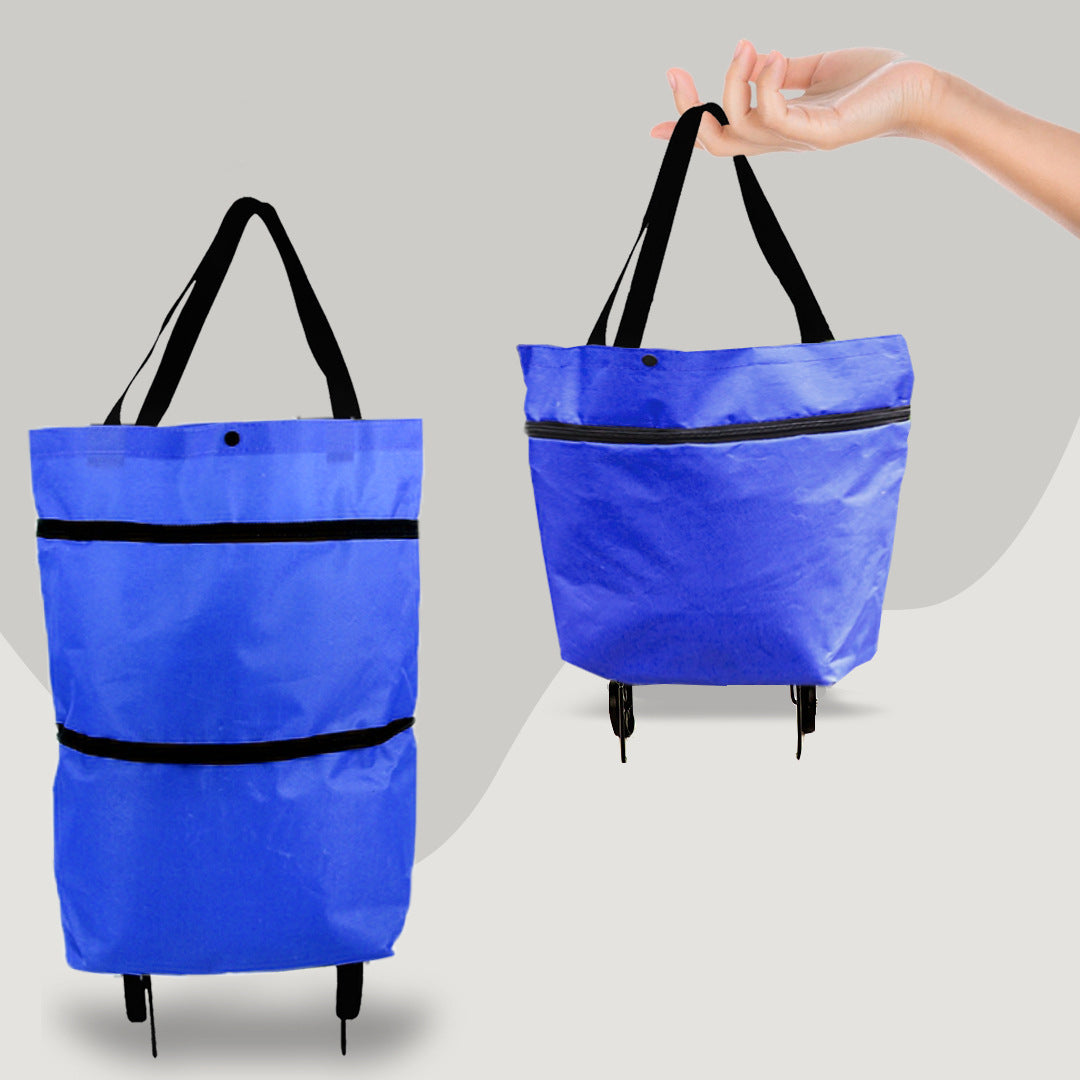 Foldable Shopping Trolley Bag with Wheels - view 8