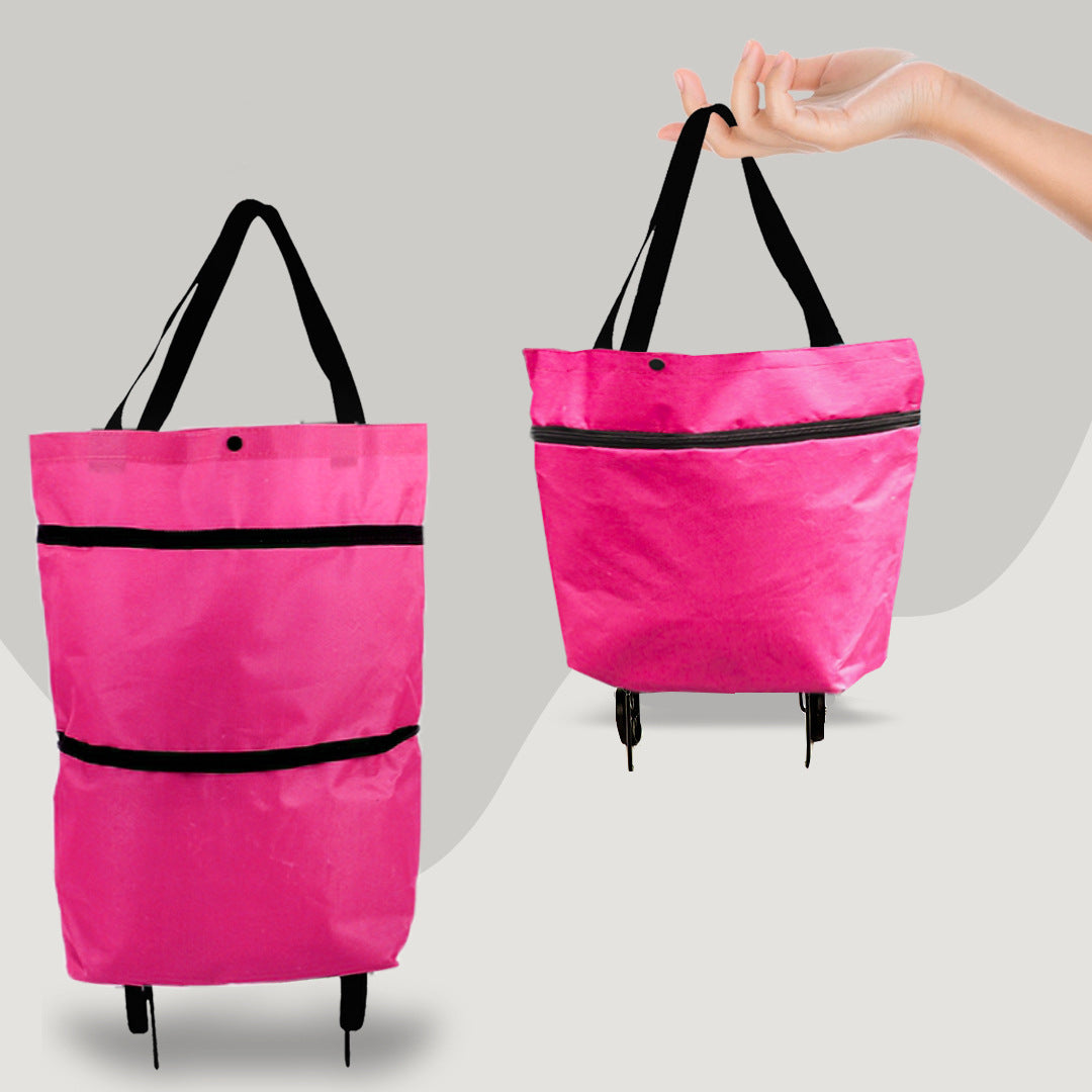 Foldable Shopping Trolley Bag with Wheels - view 10