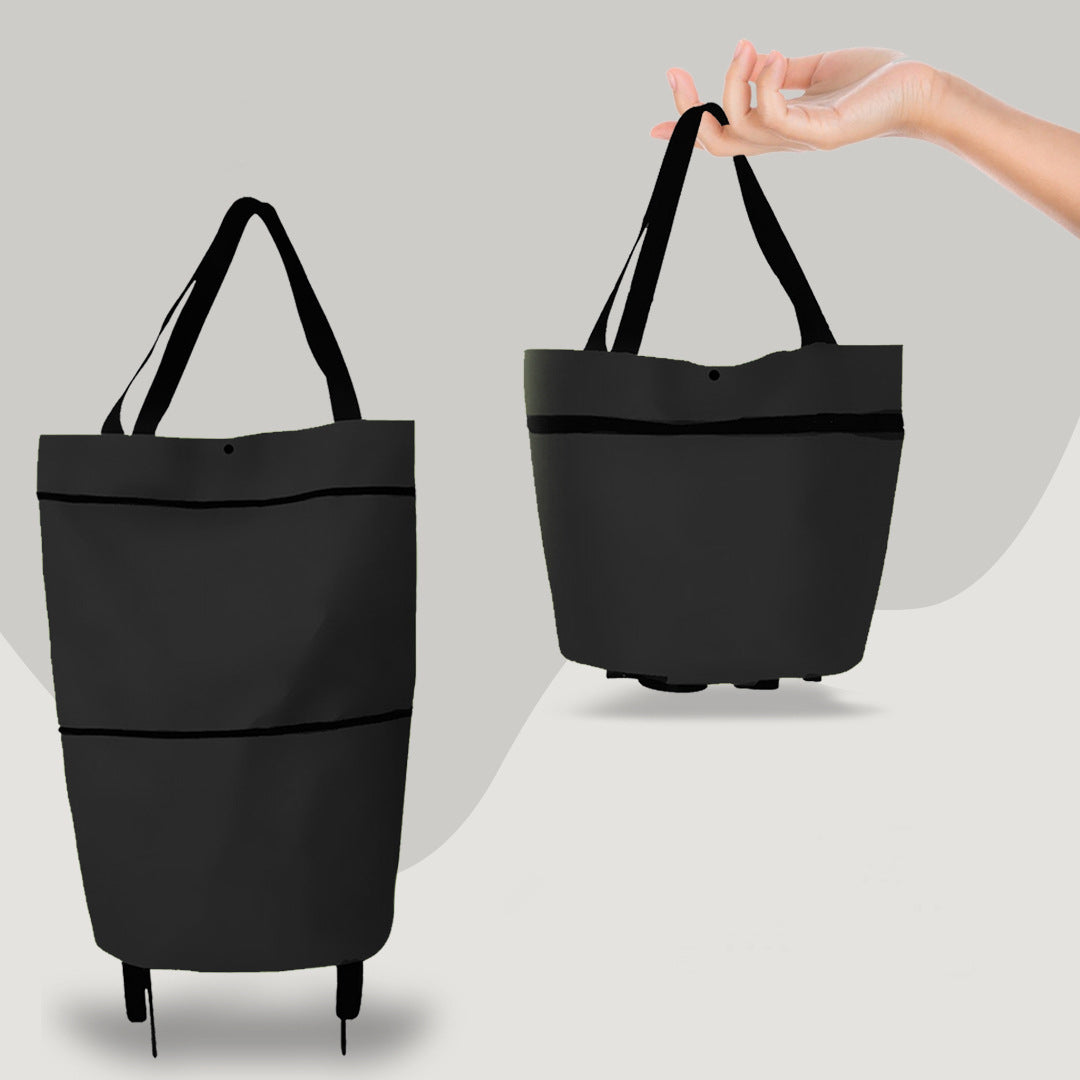Foldable Shopping Trolley Bag with Wheels - view 7