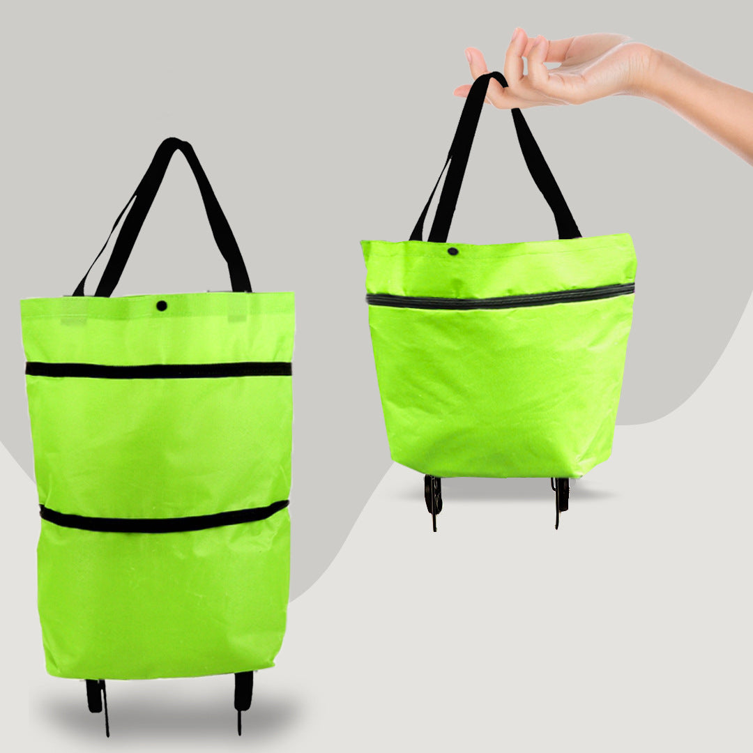 Foldable Shopping Trolley Bag with Wheels - view 9