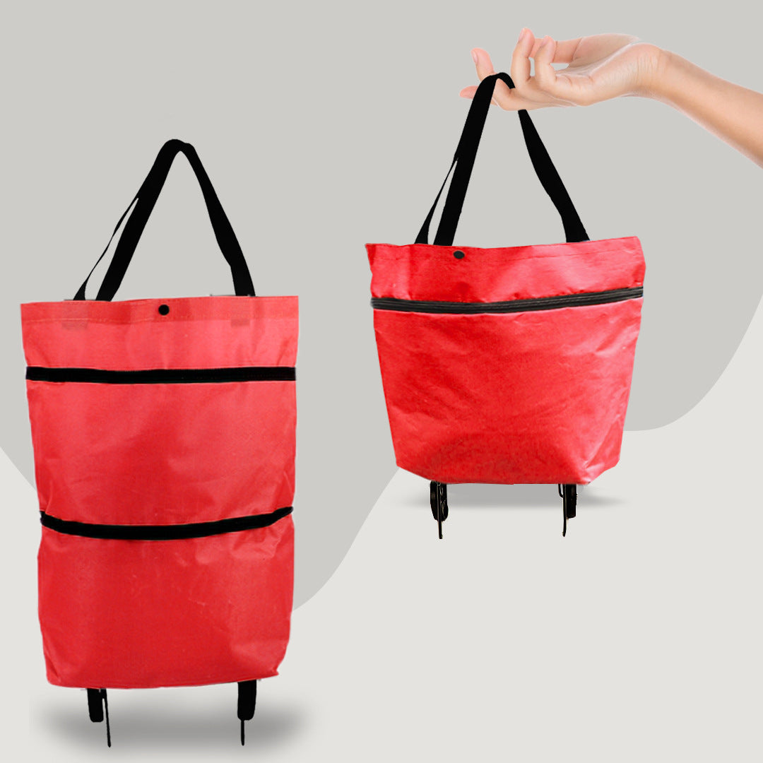 Foldable Shopping Trolley Bag with Wheels - view 12