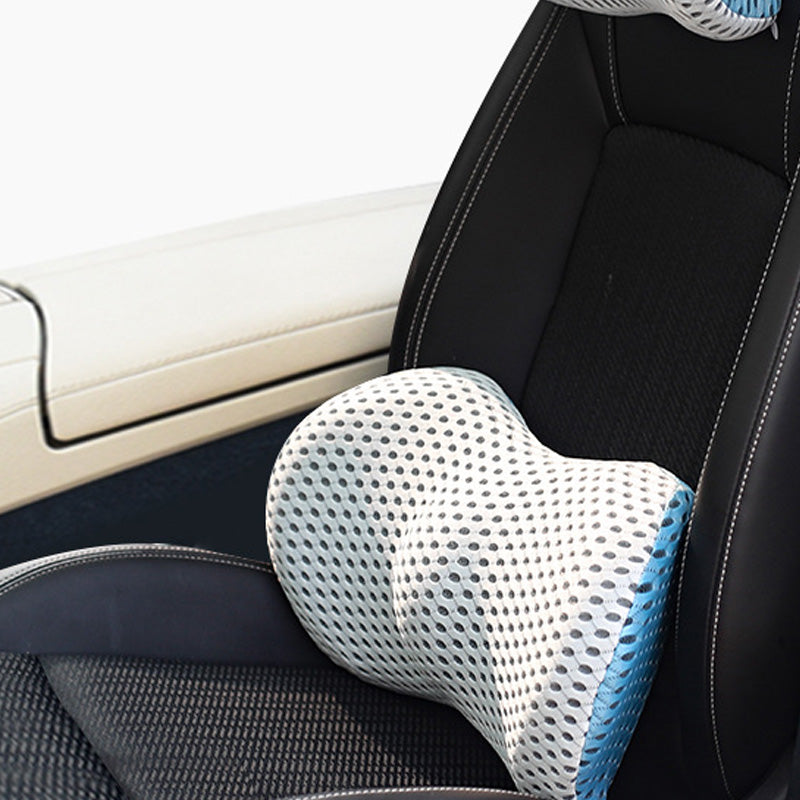 Memory foam car headrest and lumbar support cushion, view 8