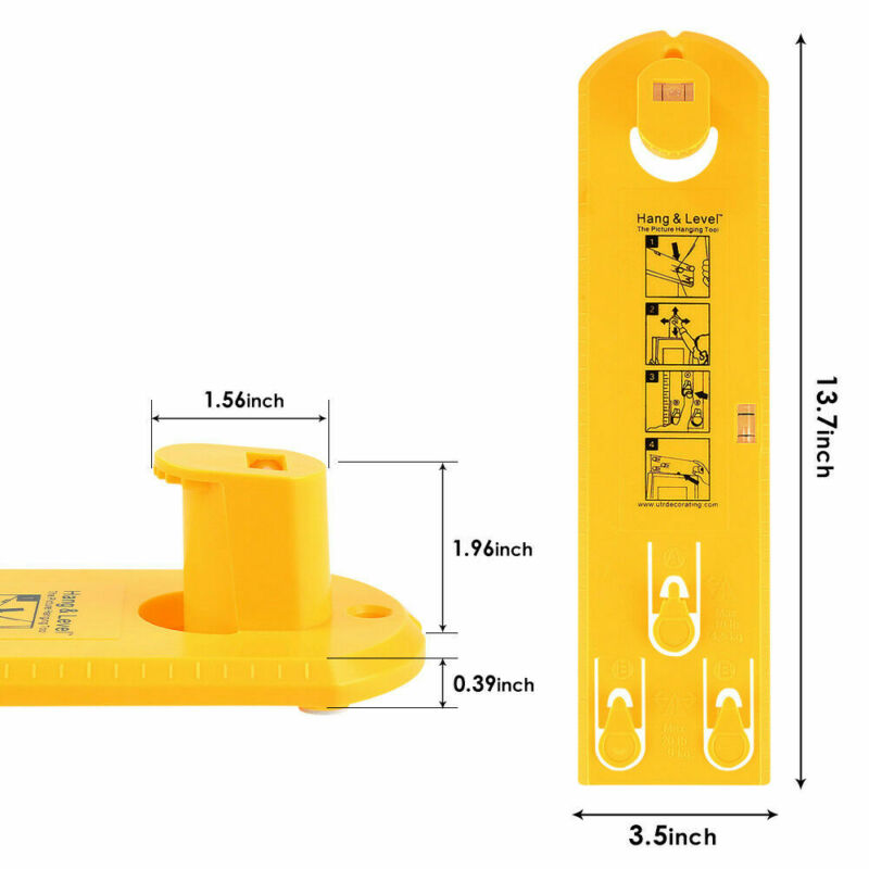 Picture Hanging Tool with Level and Ruler - view 6
