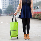 Foldable Shopping Trolley Bag with Wheels - view 3