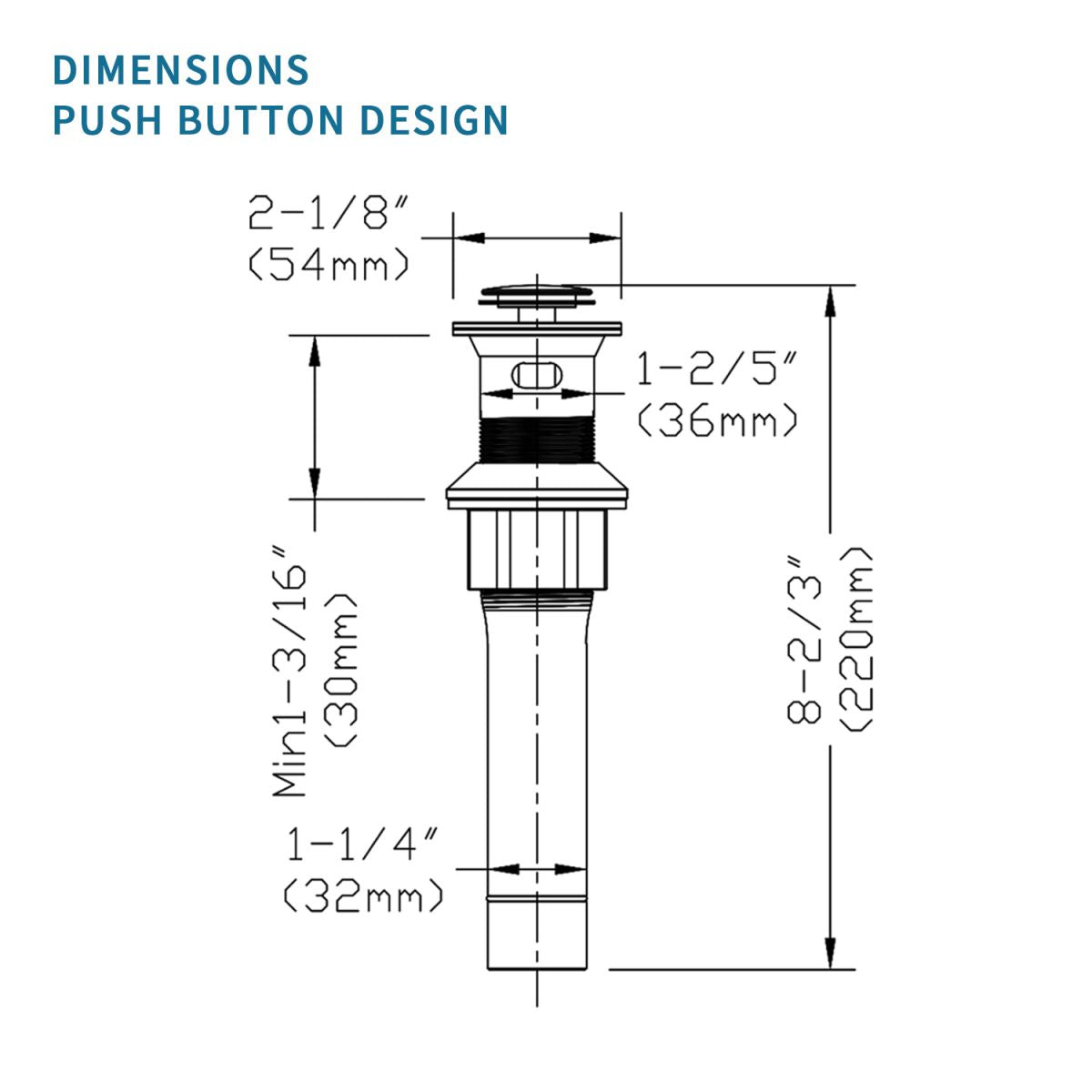 Pop-Up Sink Drain with Overflow and Strainer Basket - image 3