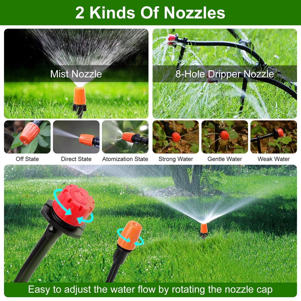 164 ft Drip Irrigation and Misting Kit - image 5
