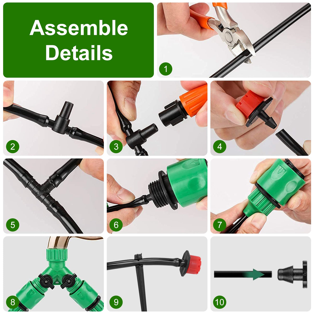 164 ft Drip Irrigation and Misting Kit - image 6