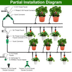 164 ft Drip Irrigation and Misting Kit - image 9