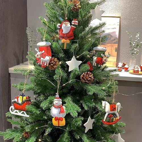 12-Piece Resin Christmas Ornament Set - image 2