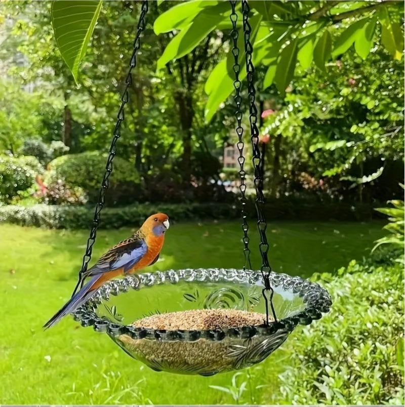 Hanging Plastic Bird Bath and Water Bowl for Garden and Yard - image 3