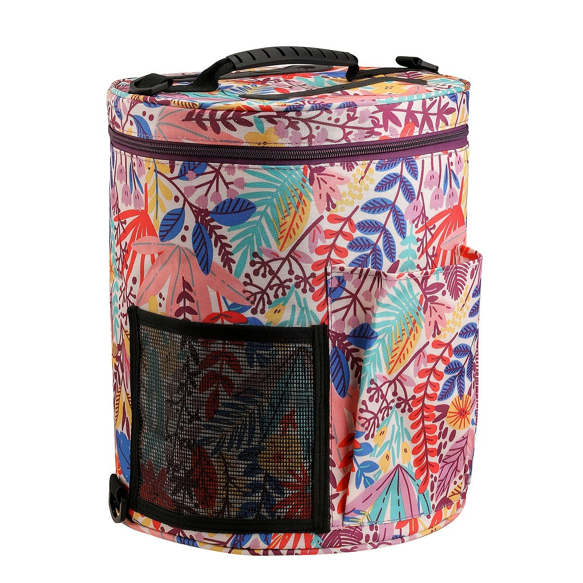 Yarn Storage Bucket Bag with Lid - view 3