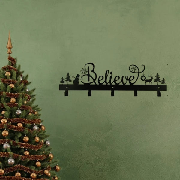 Believe Christmas Metal Stocking Hooks - image 5