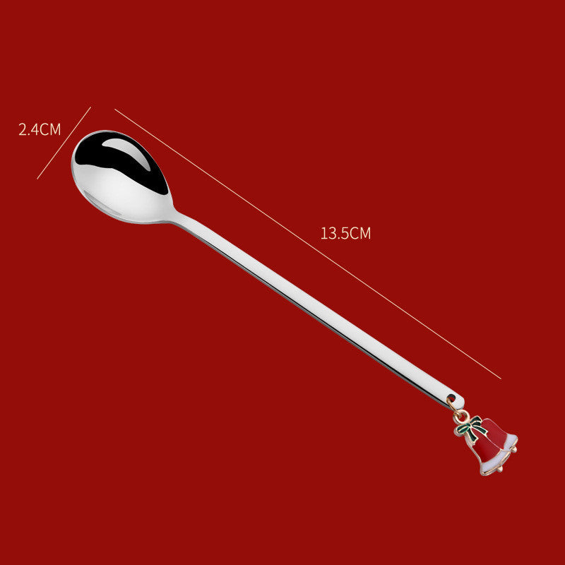 Christmas Dessert Spoons, Gold or Silver - view 9