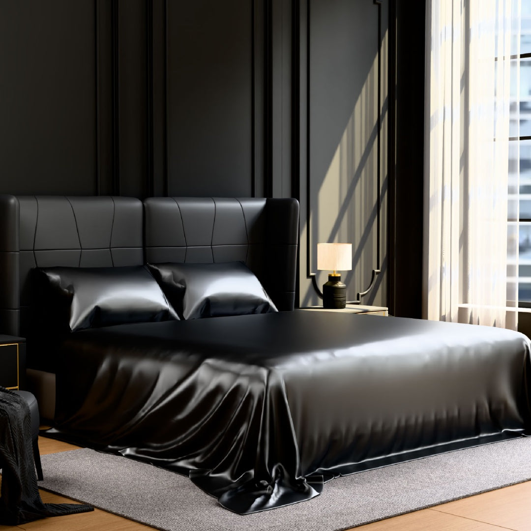 Satin Sheet Set, Queen, 4 Pieces - view 2