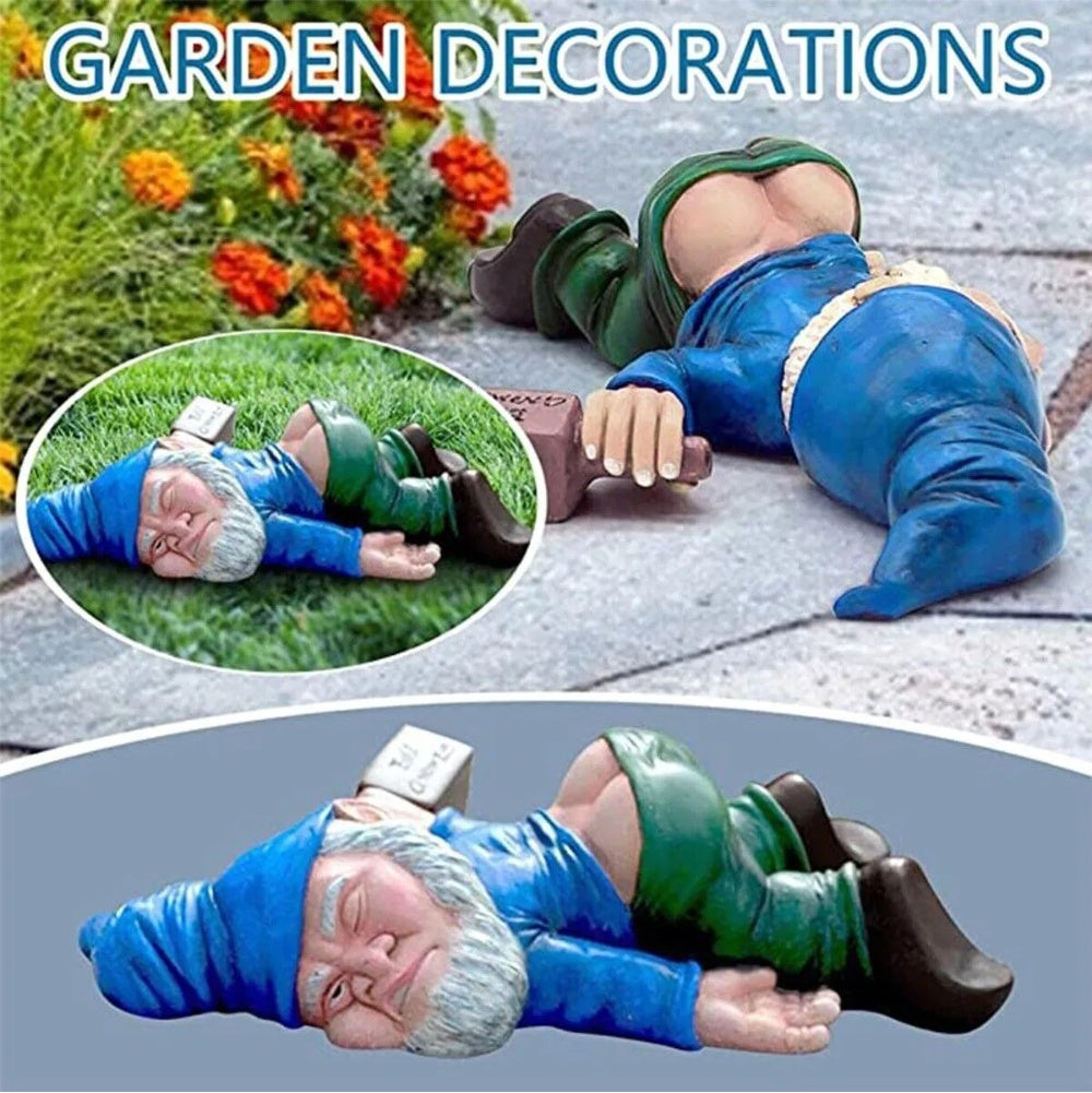 Drunk Garden Gnome Statue - image 1