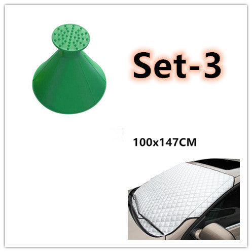 Windshield Snow and Frost Cover with Scraper Set - view 10