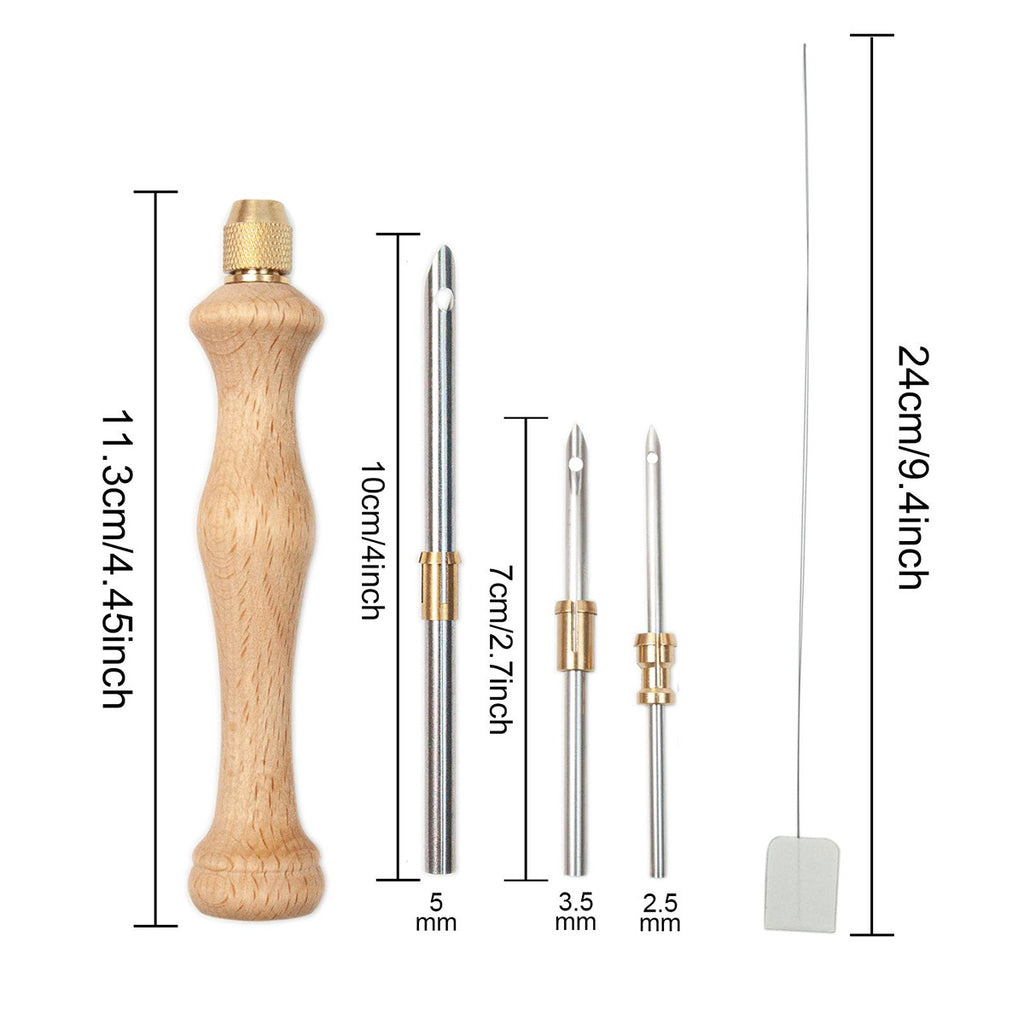 Wooden Punch Needle Tool with Threader - view 6