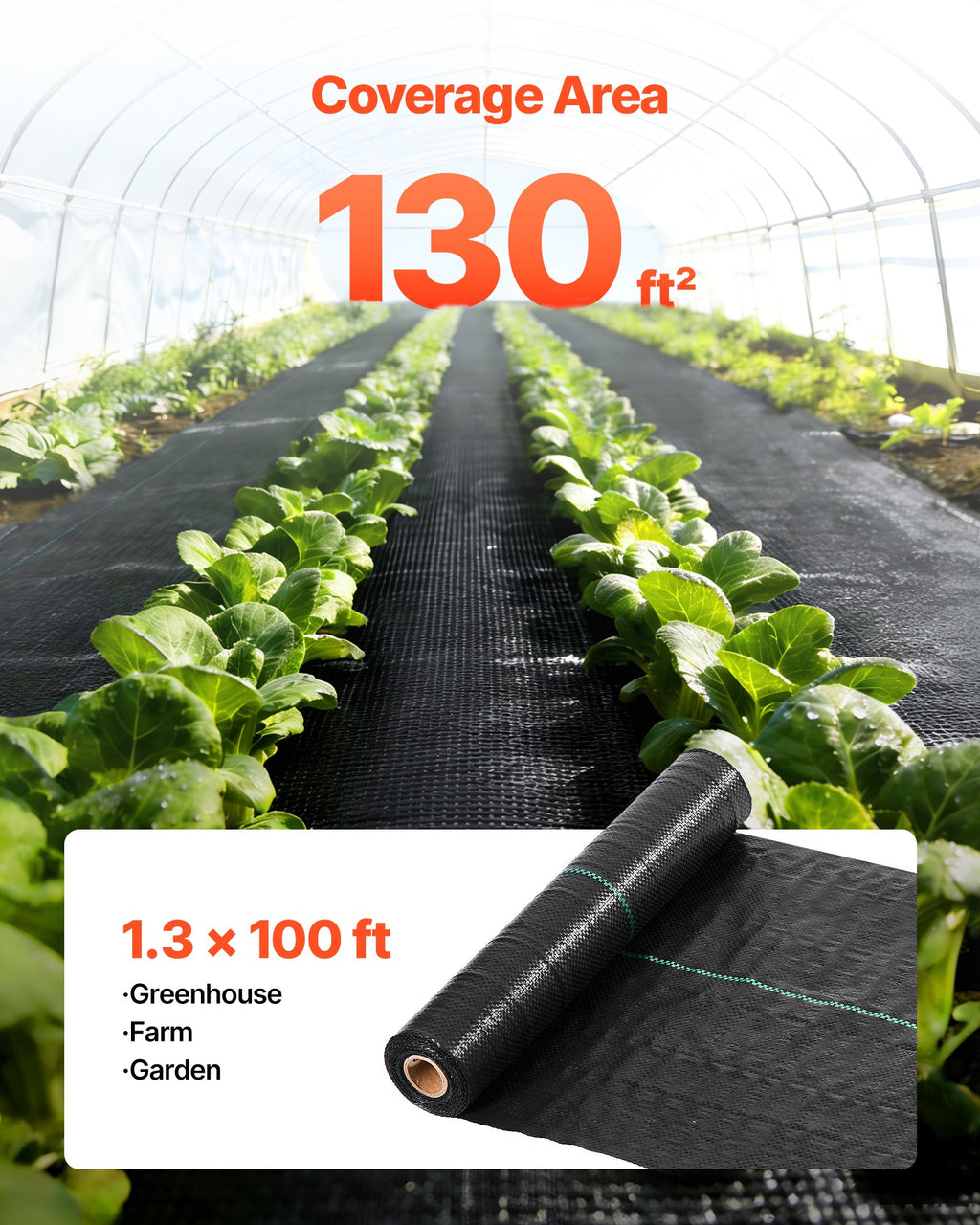 Landscape Weed Barrier Fabric, 100 ft Roll - view 3