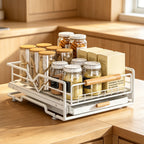Under-Sink Pull-Out Organizer with Drip Tray