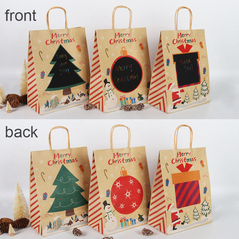 Kraft Christmas Gift Bags with Handles