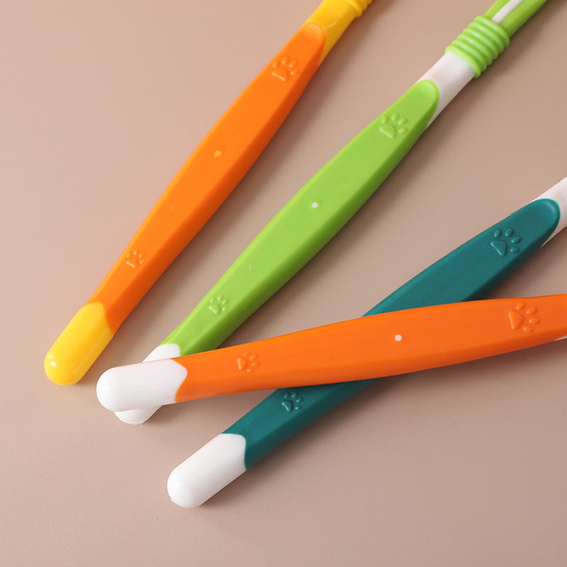 Three-Sided Pet Toothbrush, Soft Bristles - view 3