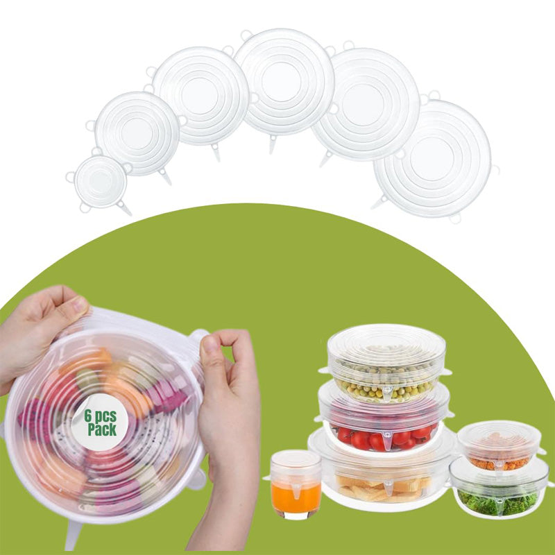Microwave Cover with 6 Silicone Lids