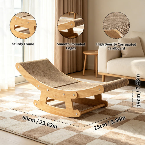2-in-1 Cat Rocking Scratcher Lounge - view 2