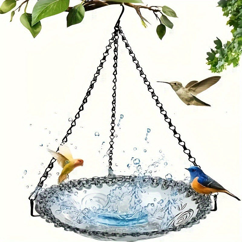 Hanging Plastic Bird Bath and Water Bowl for Garden and Yard - image 2