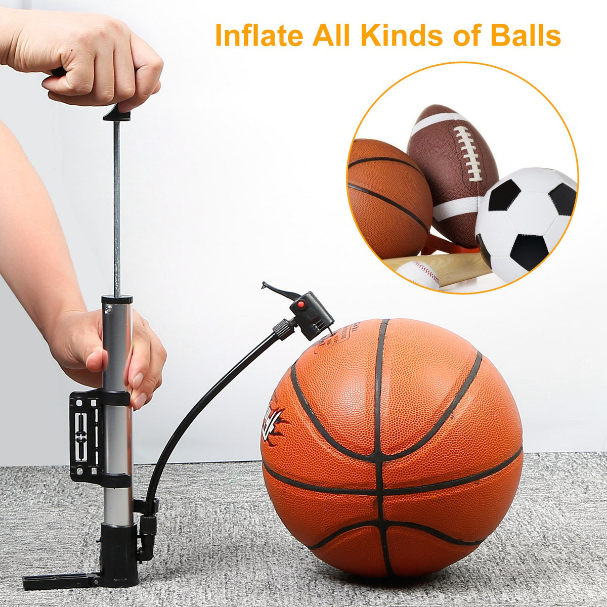 Mini Bike Pump with Frame Mount - view 5
