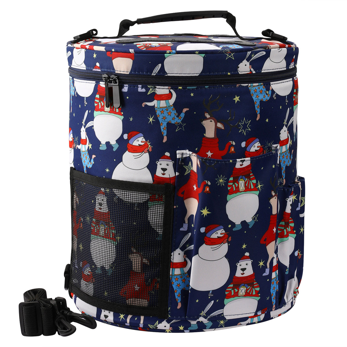 Yarn Storage Bucket Bag with Lid - view 9
