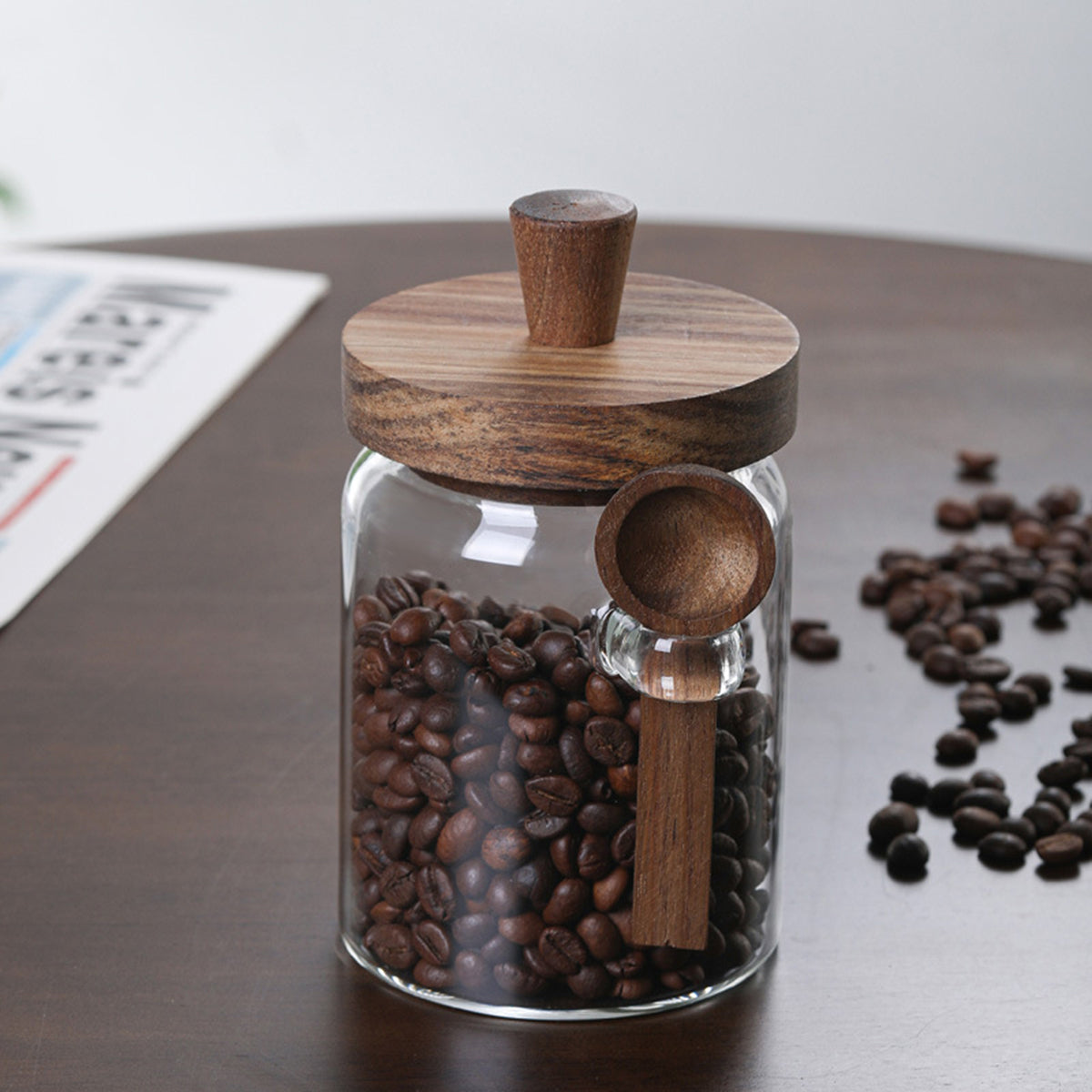18.5 oz Glass Coffee Storage Jar - image 9