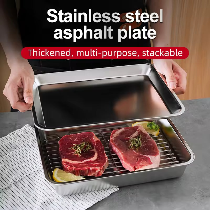 Stainless Steel Baking Tray with Rack - view 2